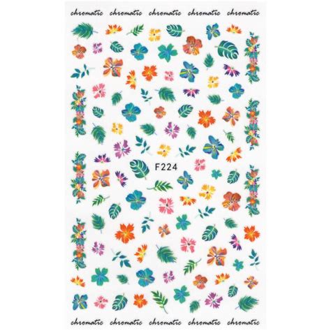 Stickerbogen Blumen Bunt XF3007 1 25