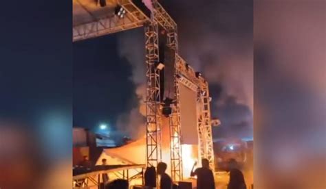 Konser Musik Di Pasar Kemis Tangerang Rusuh Penonton Ngamuk Bakar