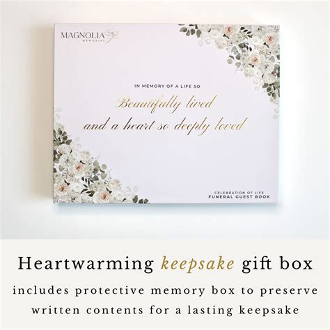 Memorial service guest book entries impact the family healing process 21