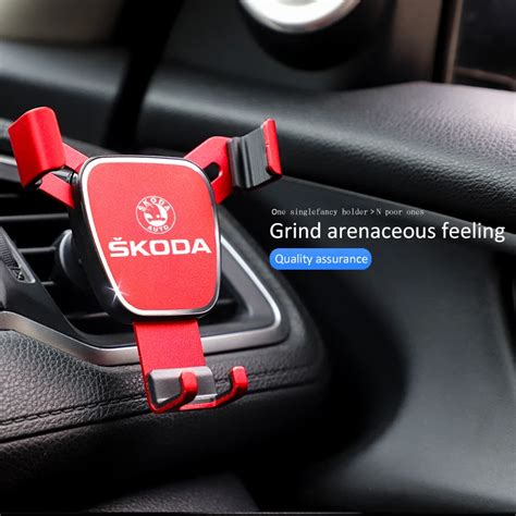 1Pcs Car Styling Gravity Mobile Phone Holder For Skoda Octavia Superb