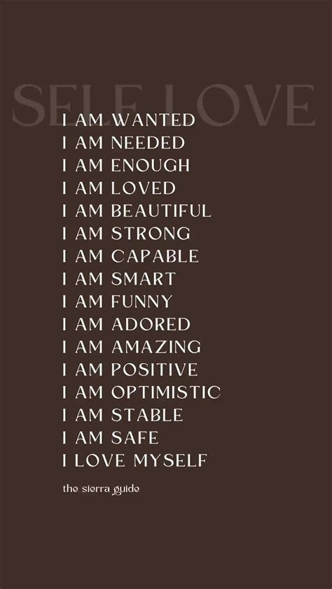 I Am Worthy Self Love Affirmations Positive Quotes The Sierra Guide