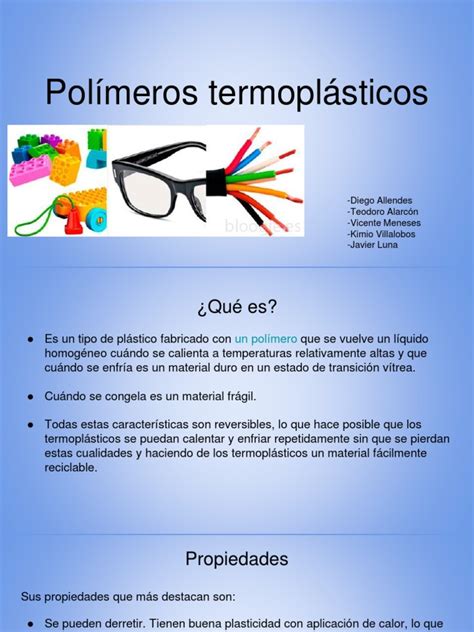 Polimeros Termoplasticos Termoplástico Polímeros