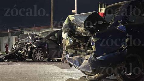 Fuerte Accidente Por Dormil N Deja Dos Autos En P Rdida Total En La