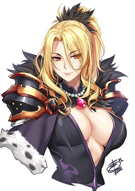 The Big Imageboard Tbib 1girl Armor Artist Request Blonde Hair