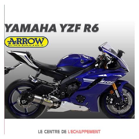 Ligne Compl Te Arrow Thunder Yamaha Yzf R Coupelle Carbone