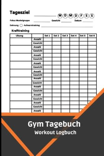 Workout Logbuch Trainings Tagebuch für deine Workouts Sport und