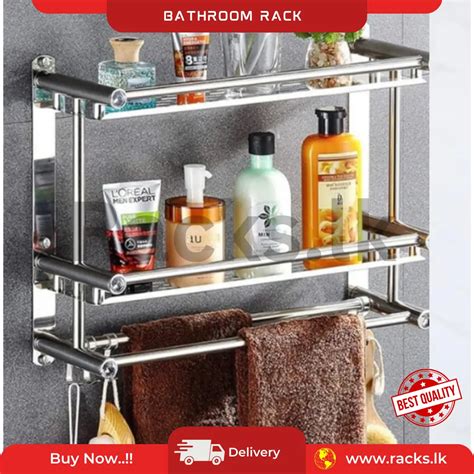 Sus 201 Stainless Steel 3 Layer Rack Bathroom Storage