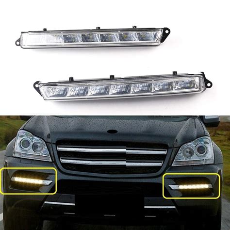 Pair Led Daytime Running Light For Mercedes Benz X Gl Gl