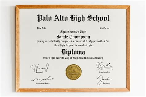 University & College diploma, High School Diploma (2605335)