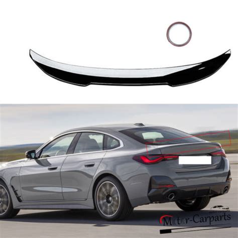 For 21 24 Bmw 4 Series G26 Gran Coupe I4 4dr Psm Style Rear Spoiler Gloss Black Ebay