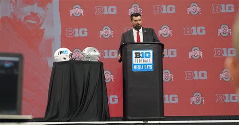 Ohio State Ryan Day Buckeyes Speak At Big Ten Media Days