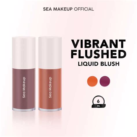 Jual Sea Makeup Vibrant Flushed Liquid Blush On Cair Shopee Indonesia