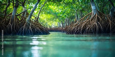 Exploring the Intricate Ecosystem of Mangrove Swamps. Concept Nature ...