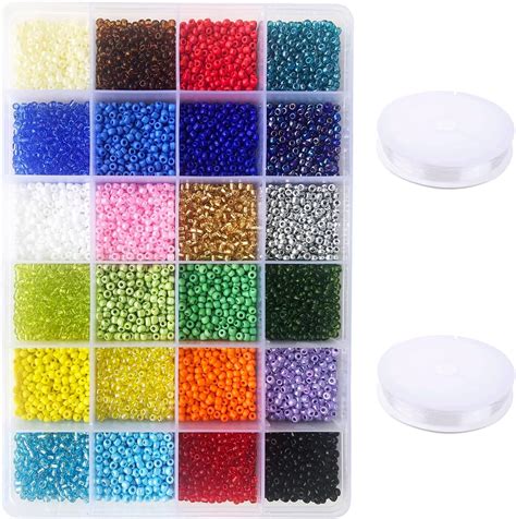 Amazon Tibaoffy Size Crafts Glass Seed Beads Mm Pony Beads