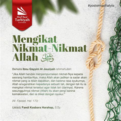 mengikat nikmat nikmat allah azza wa jalla poster nasihat yayasan