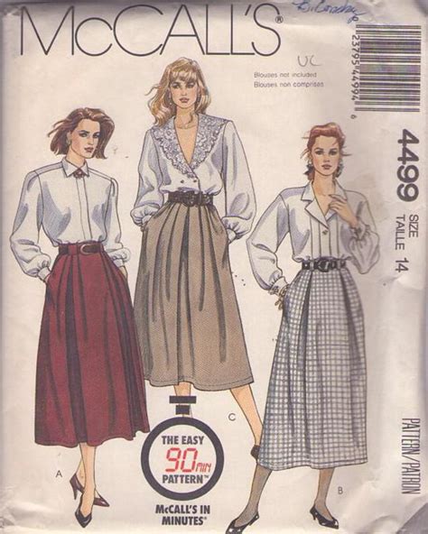 Momspatterns Vintage Sewing Patterns Mccalls 4499 Vintage 80s Sewing Pattern Lovely Easy 90