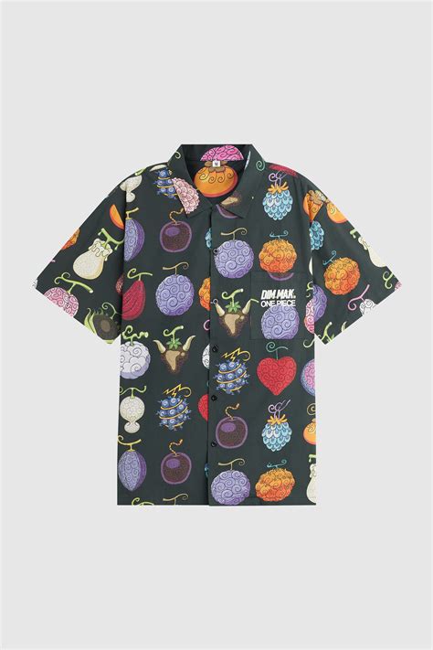 One Piece x Dim Mak - Devil Fruit Short Sleeve Button Down Shirt