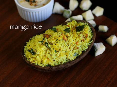 Mango Rice Recipe Mavinakayi Chitranna Mamidikaya Pulihora