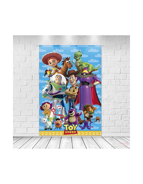 Painel Decora O Retangular Tecido Sublimado Toy Story X