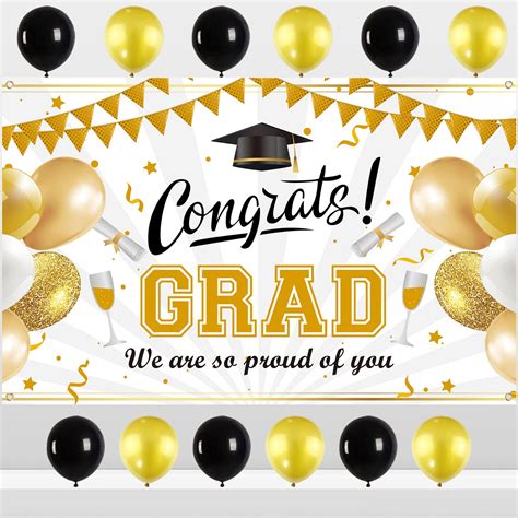 Buy Graduation Banner Decorations Large Congratulations Congrats Grad