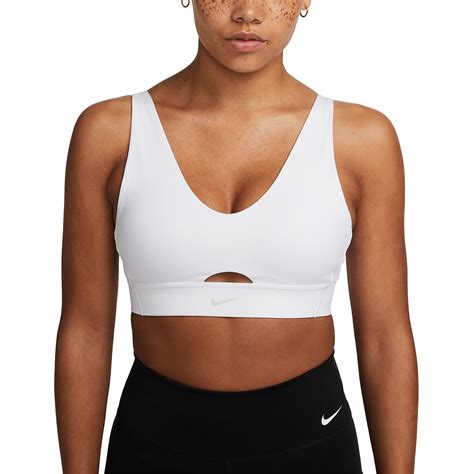 Nike Dri Fit Indy Womens Training Sports Bra White