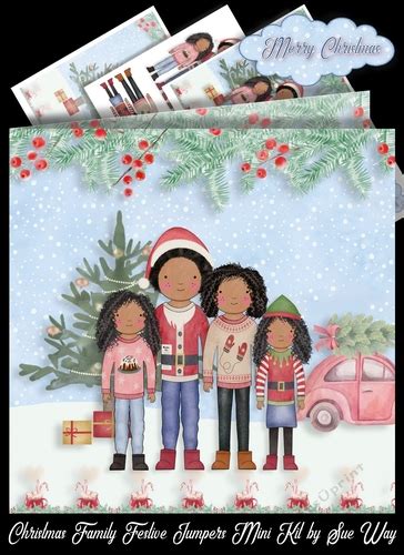 Christmas Family Festive Jumpers 7x7 Mini Kit - CUP1182428_38 | Craftsuprint