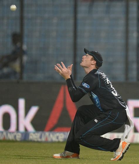 Martin Guptill Gets Ready To Take A Catch ESPNcricinfo