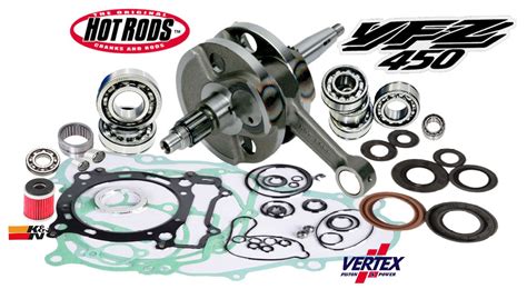 YFZ450 YFZ 450 Stroker Conversion Kit +3 Hotrods Crank Crankshaft Comp ...