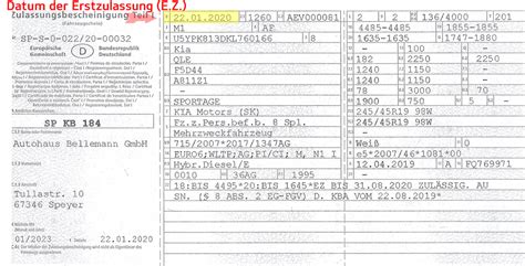 Fahrzeugschein Zulassungsbescheinigung Teil1 erklärt Autohaus