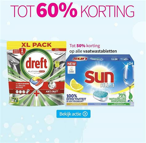 Dreft Platinum Plus Of Sun All In Vaatwastabletten Tot Korting