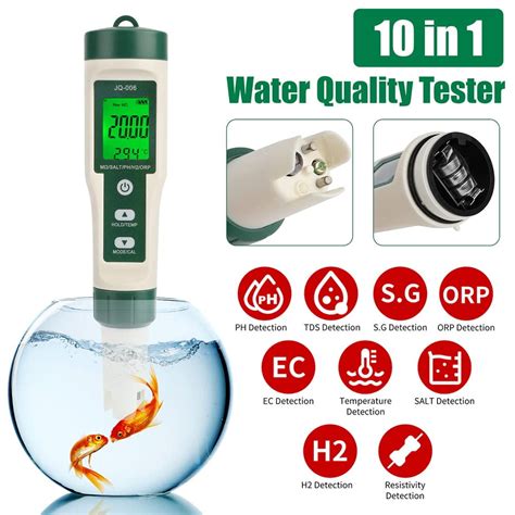 In Digital Water Tester Meter Ph Tds Ec Salinity Sg Orp Hydrogen