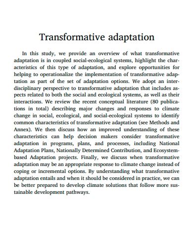 Adaptation - Examples, PDF