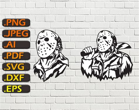 Horror Movie Jason Voorhees Svg Jason Svg Friday The 13th Etsy