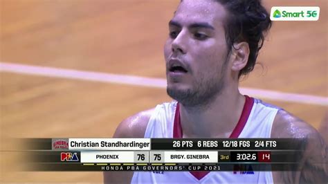 Christian Standhardinger Highlights Brgy Ginebra Vs Phoenix 2021