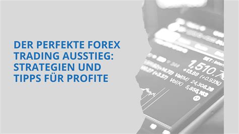 Der Perfekte Forex Trading Ausstieg Strategien Und Tipps F R Profite