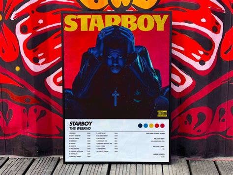 The Weeknd "Starboy" Album Cover Poster #6 - lylyprint.com