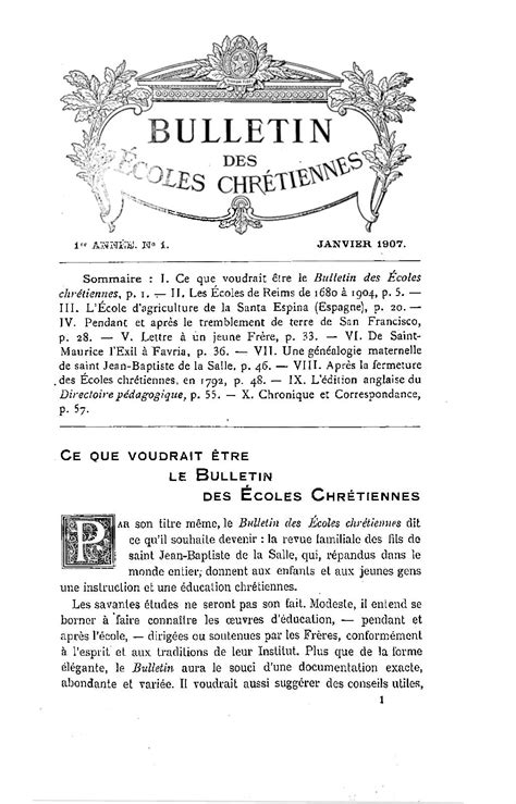 Calaméo Ecoles Chrétiennes 1907 01