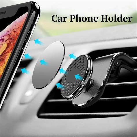 Support Magn Tique De T L Phone Portable Pour Voiture Clip De