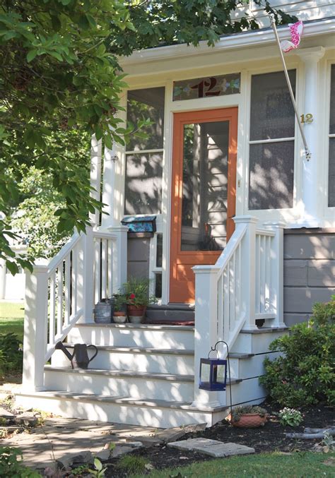 Sarah’s Front Porch And Curb Appeal Stately Kitsch Front Porch Steps Front Porch Design