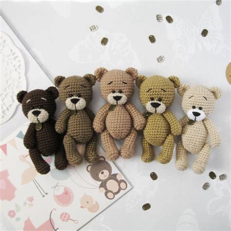 Crochet Mini Bears Amigurumi Crochet Teddy Bear Pattern Free Crochet