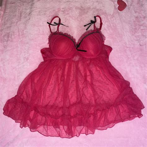 Hot Pink Lingerie Top Dress Us Shipping Depop