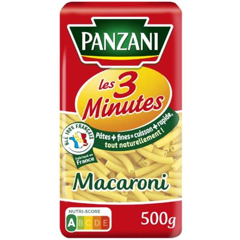 Pâtes macaroni PANZANI le paquet de 500 g à Prix Carrefour