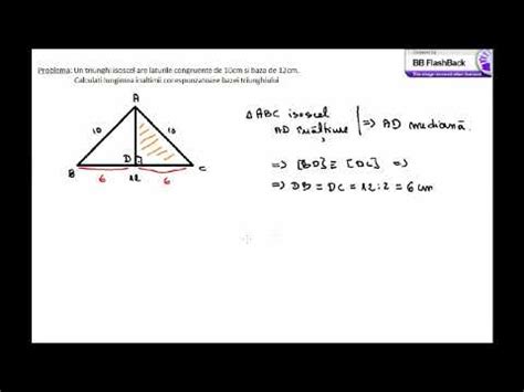 Problema De Geometrie Rezolvata Folosind Teorema Lui Pitagora Youtube