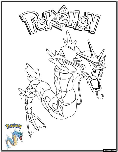 Pokemon Coloring Pages Gyarados