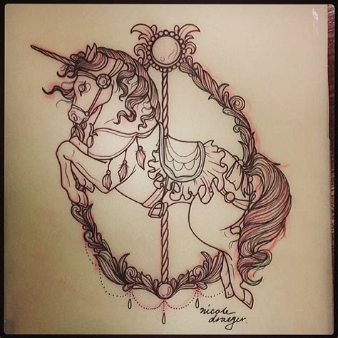 Top 10 carousel horse tattoos ideas and inspiration