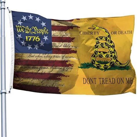 Gadsden Flags 3x5 Outdoor Don T Tread On Me American Dont Tread On Me