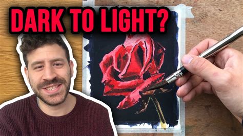 DARK To LIGHT Watercolor Experiment YouTube