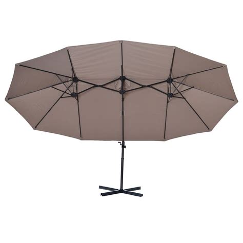 Outsunny Sombrilla Doble De 270x440x250 Cm Parasol Grande Inclinable