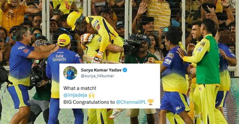 Ipl 2023 Final Csk की जीत के हीरो बने रविंद्र जडेजा ट्विटर पर दिखी