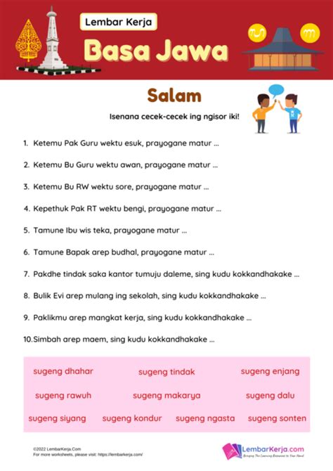 Worksheet Bahasa Jawa Archives Lembarkerja